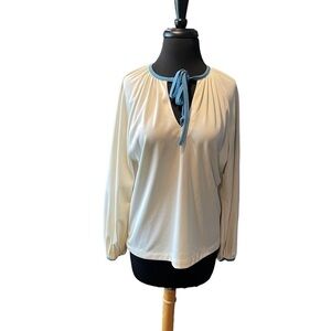 1970's Womens Secretary Style Tunic Shirt, Size Small‎